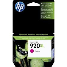 Cartucho HP 920XL CD973AL Magenta Original 6000 6500 6000DWN 6,5 ml Cartucho HP 920XL CD973AL Magenta Original 6000 6500 6000DWN 6,5 ml